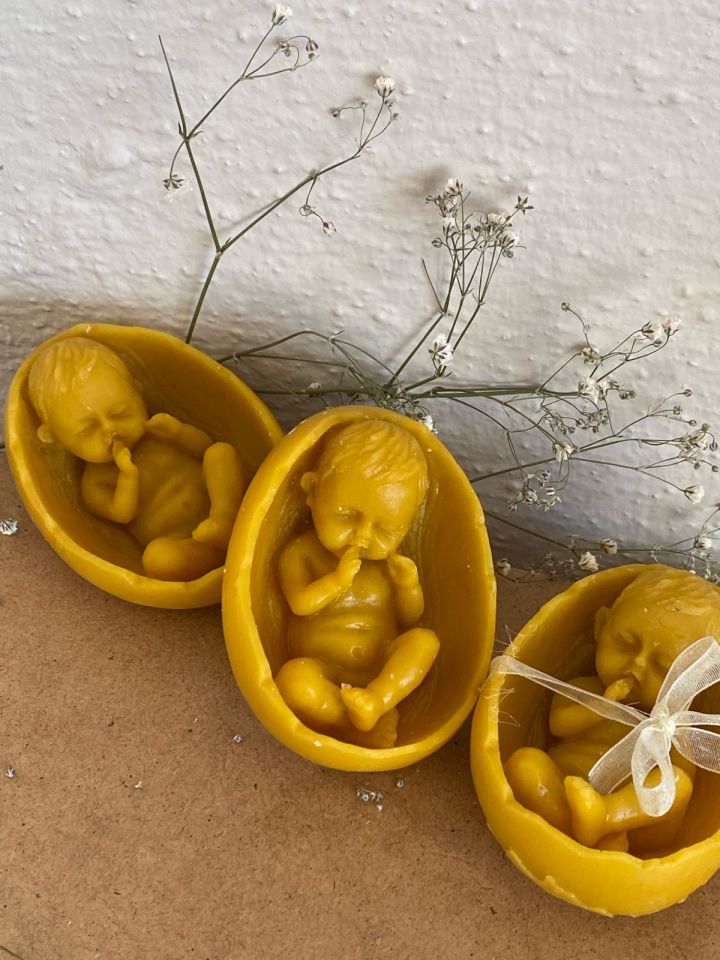 YENİ DOĞAN BEBEK - Balmumu Mumlar  - 20 adet